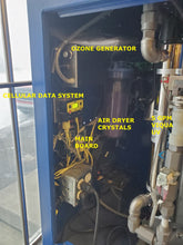 Load image into Gallery viewer, Water vending system includes ozone generator, air dryer, data system and 5 GPM UV sterilizer. MADE IN CANADA